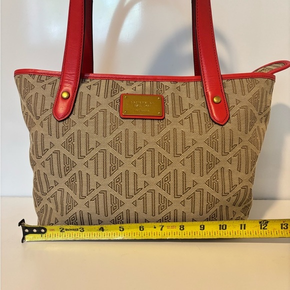 Vintage LAUREN by RL Signature Monogram, Shoulder Bag - Picture 6 of 13